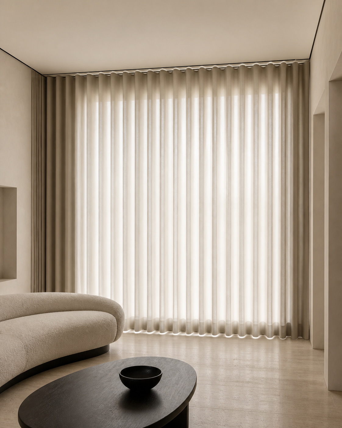 Ripple Fold curtain close-up