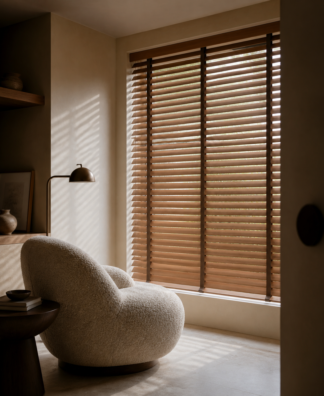 Natural Wood slat close-up